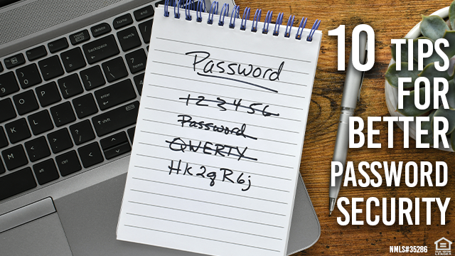 10 Tips for Better Password Security